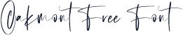 Oakmont Free Font