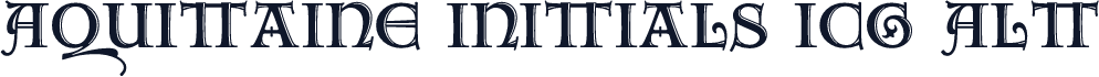 Aquitaine Initials ICG Alt
