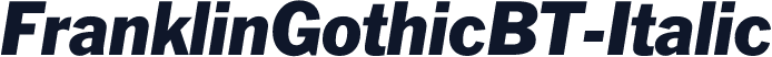 FranklinGothicBT-Italic