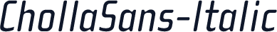 ChollaSans-Italic
