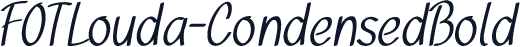 FOTLouda-CondensedBold