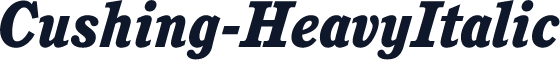Cushing-HeavyItalic