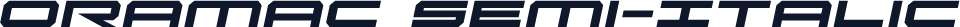 Oramac Semi-Italic