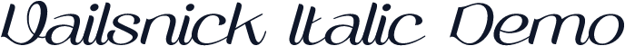 Vailsnick Italic Demo