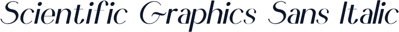 Scientific Graphics Sans Italic