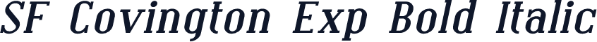 SF Covington Exp Bold Italic