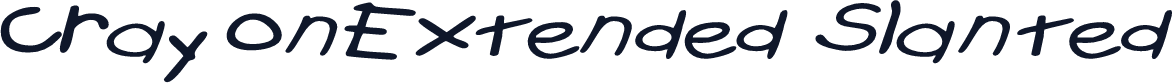 CrayonExtended Slanted