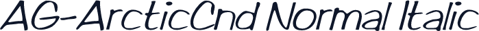 AG-ArcticCnd Normal Italic
