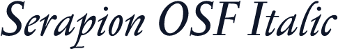 Serapion OSF Italic