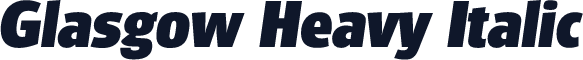 Glasgow Heavy Italic