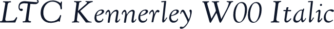 LTC Kennerley W00 Italic
