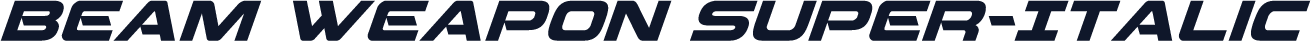 Beam Weapon Super-Italic
