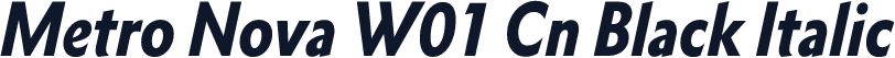 Metro Nova W01 Cn Black Italic