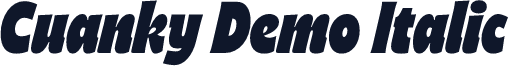 Cuanky Demo Italic