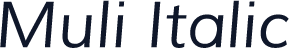 Muli Italic