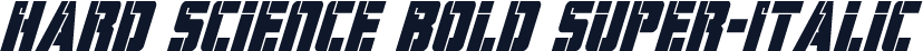 Hard Science Bold Super-Italic
