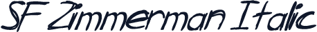 SF Zimmerman Italic