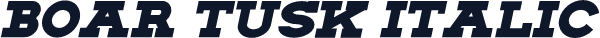 Boar Tusk Italic