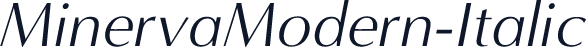 MinervaModern-Italic