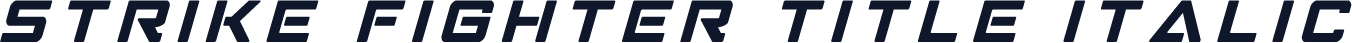 Strike Fighter Title Italic