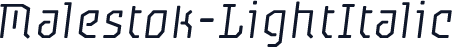 Malestok-LightItalic