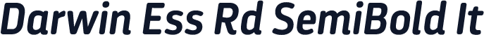 Darwin Ess Rd SemiBold It