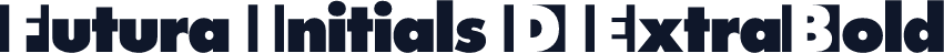 Futura Initials D ExtraBold