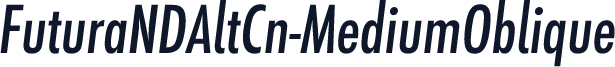 FuturaNDAltCn-MediumOblique