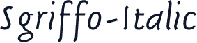 Sgriffo-Italic