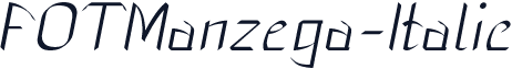 FOTManzega-Italic
