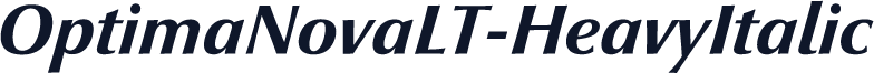 OptimaNovaLT-HeavyItalic
