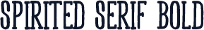 Spirited Serif Bold