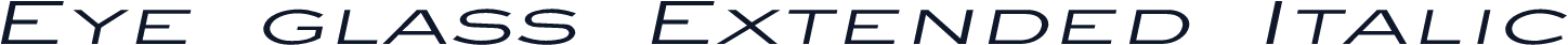 Eye glass Extended Italic