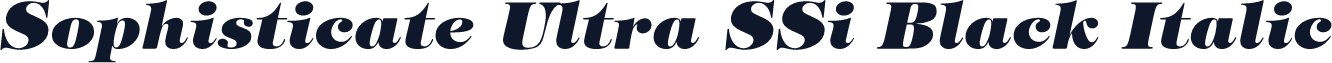 Sophisticate Ultra SSi Black Italic