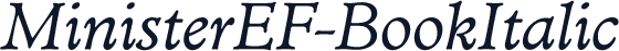 MinisterEF-BookItalic