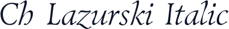 Ch Lazurski Italic