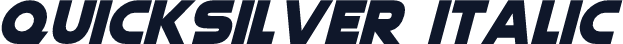 Quicksilver Italic