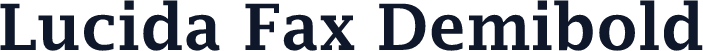 Lucida Fax Demibold