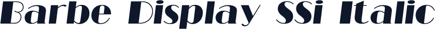 Barbe Display SSi Italic