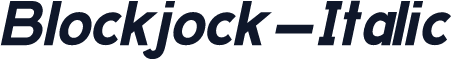 Blockjock-Italic