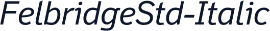 FelbridgeStd-Italic