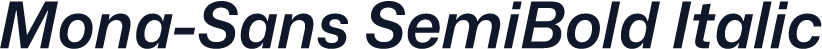 Mona-Sans SemiBold Italic