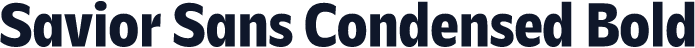 Savior Sans Condensed Bold