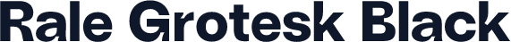 Rale Grotesk Black
