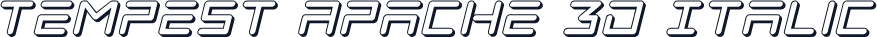 Tempest Apache 3D Italic