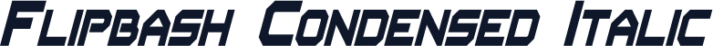 Flipbash Condensed Italic