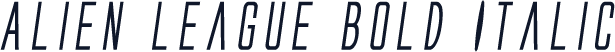 Alien League Bold Italic