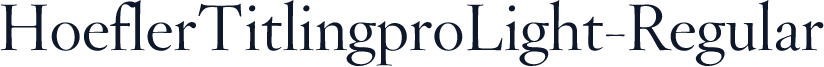 HoeflerTitlingproLight-Regular