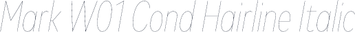 Mark W01 Cond Hairline Italic