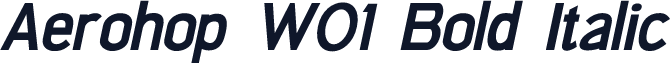 Aerohop W01 Bold Italic